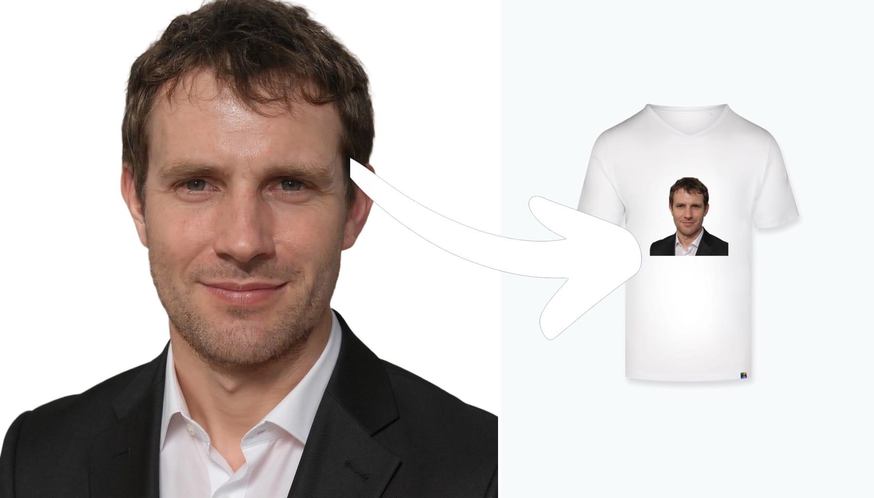 AI t-shirt mockup white variant 3