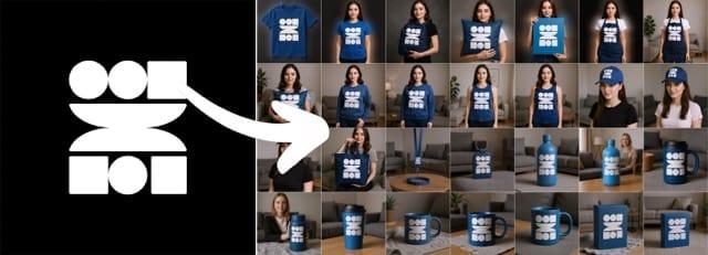 Place logo on product