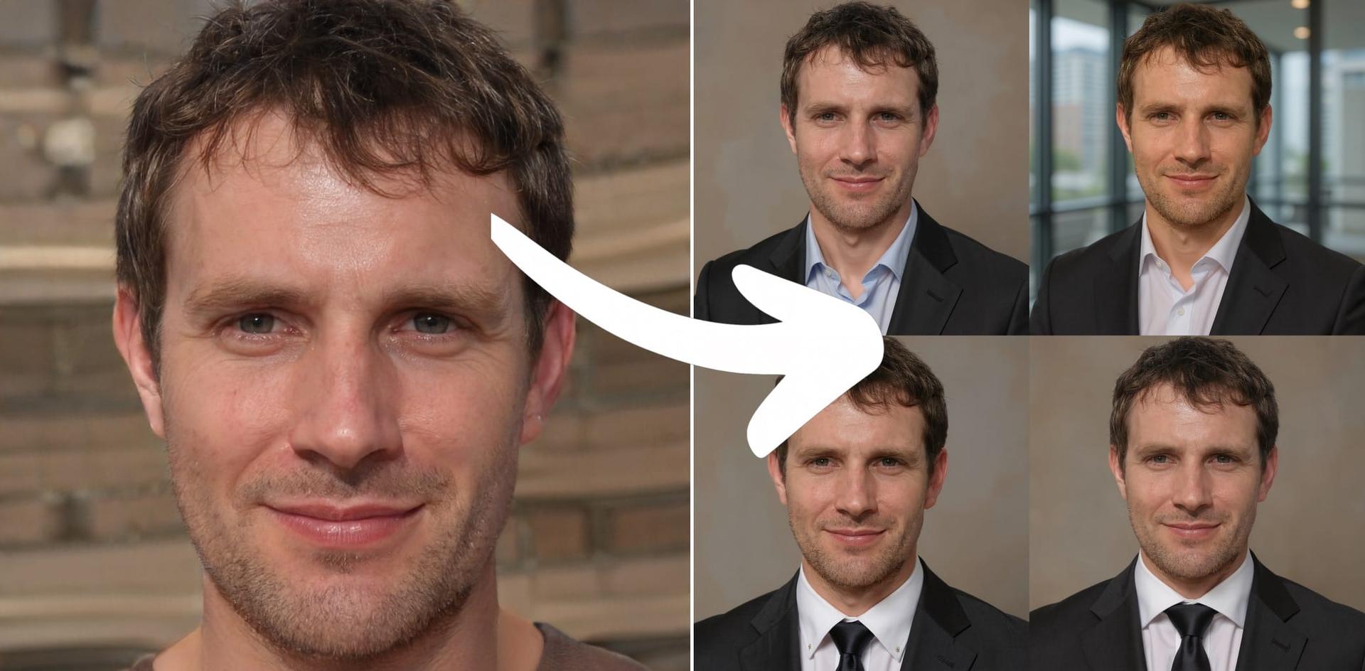 AI-generated professional male headshot