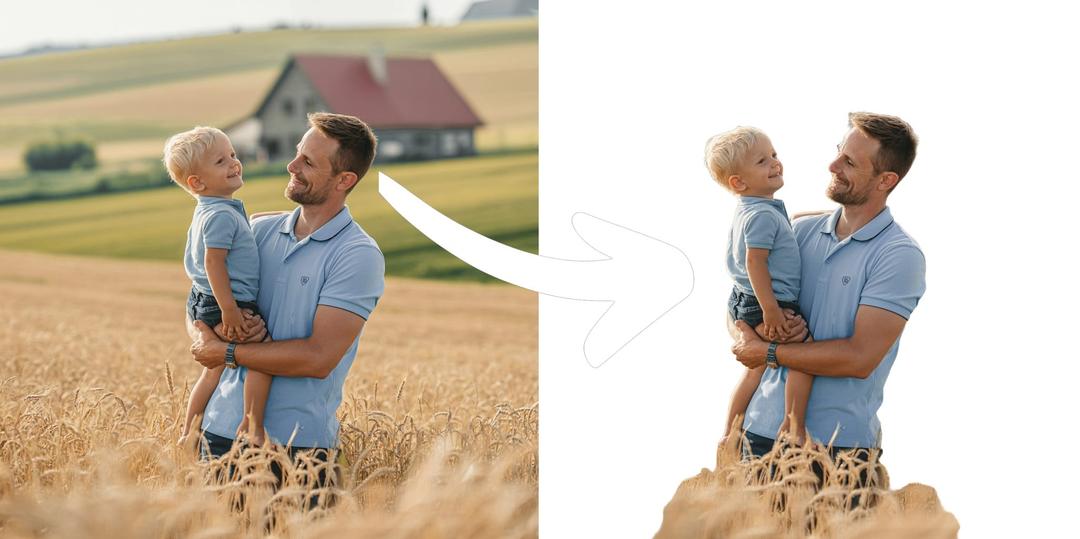 Professional background removal for portrait