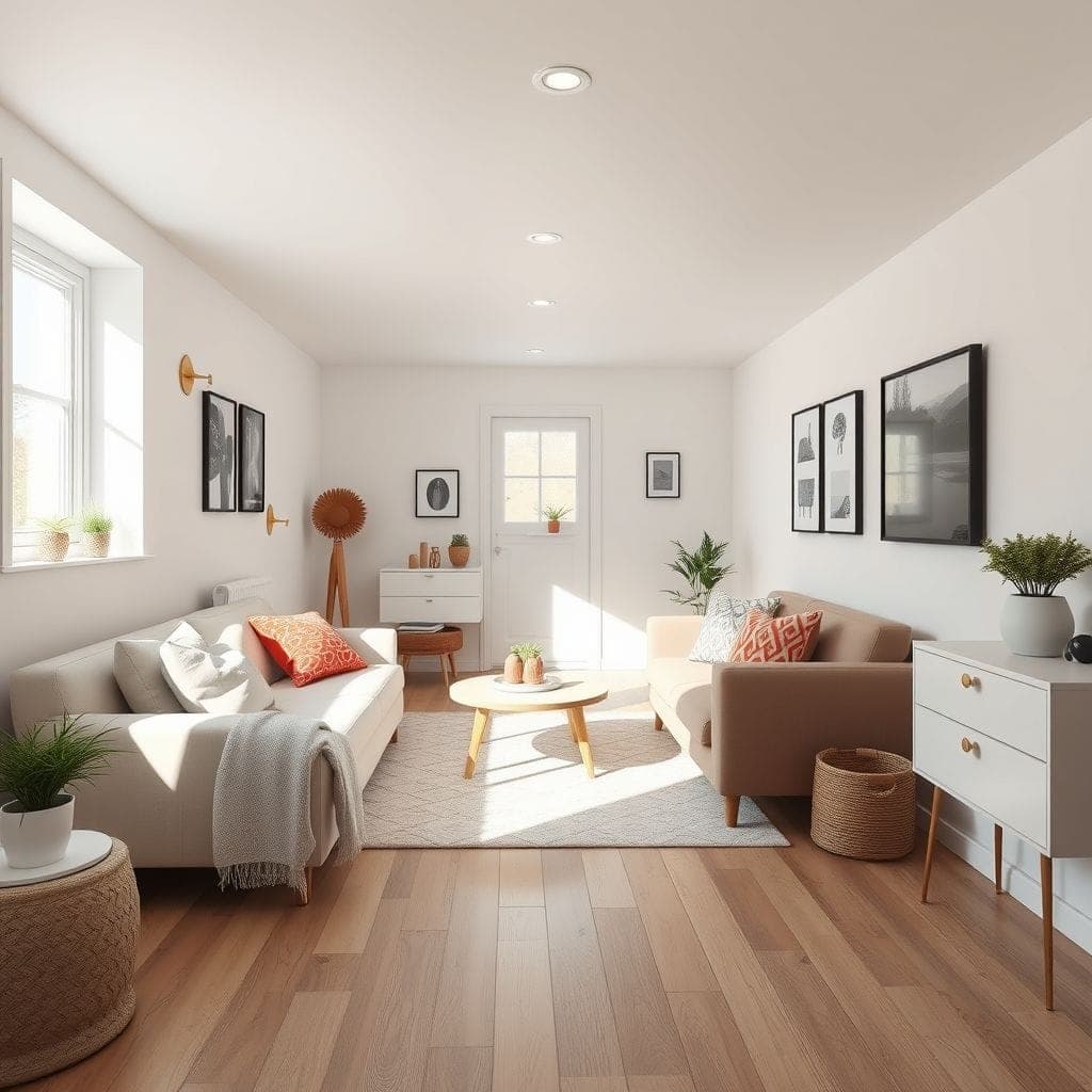 Airbnb Basement design example 1