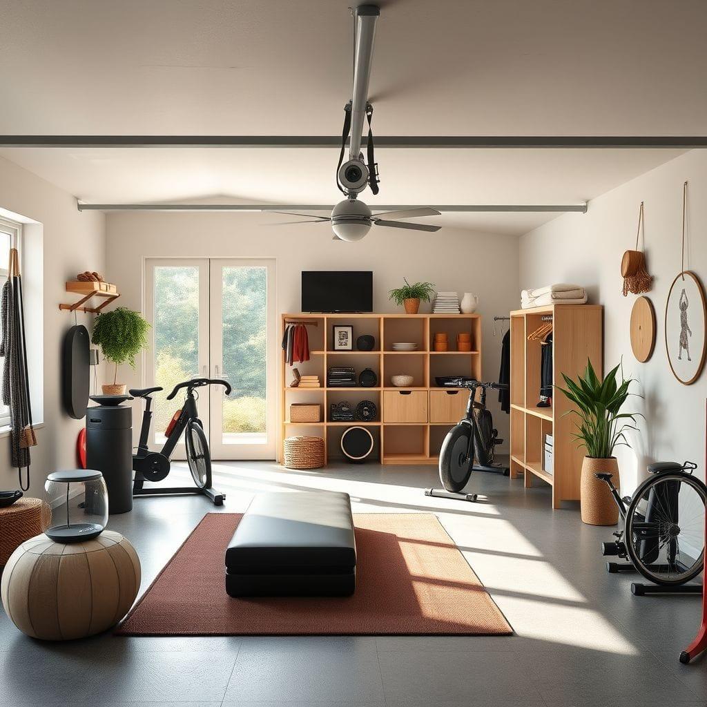 Airbnb Garage Gym design example 4