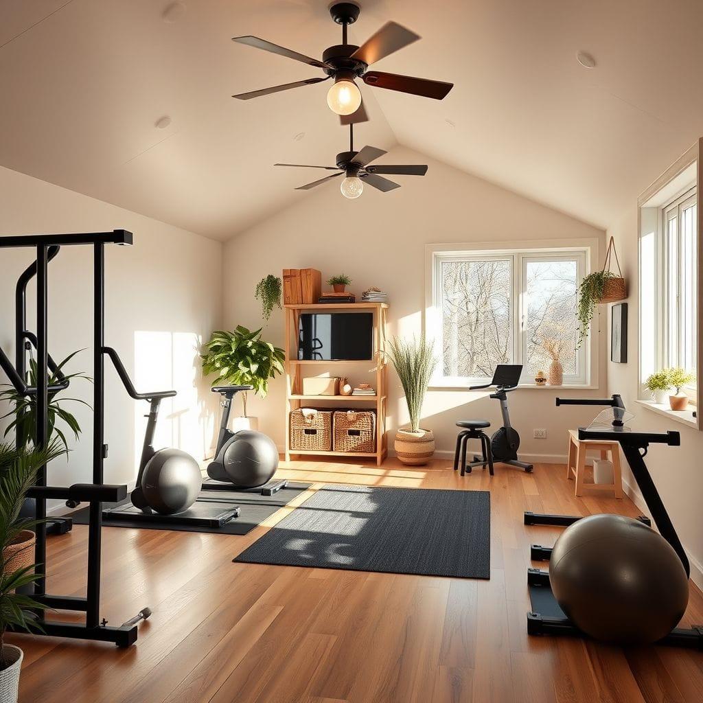 Airbnb Home Gym design example 1