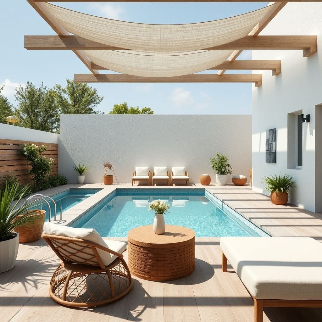 Airbnb Outdoor Pool Area design example 4