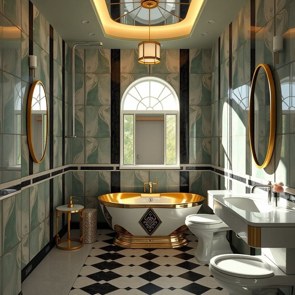 Art Deco Bathroom design example 2
