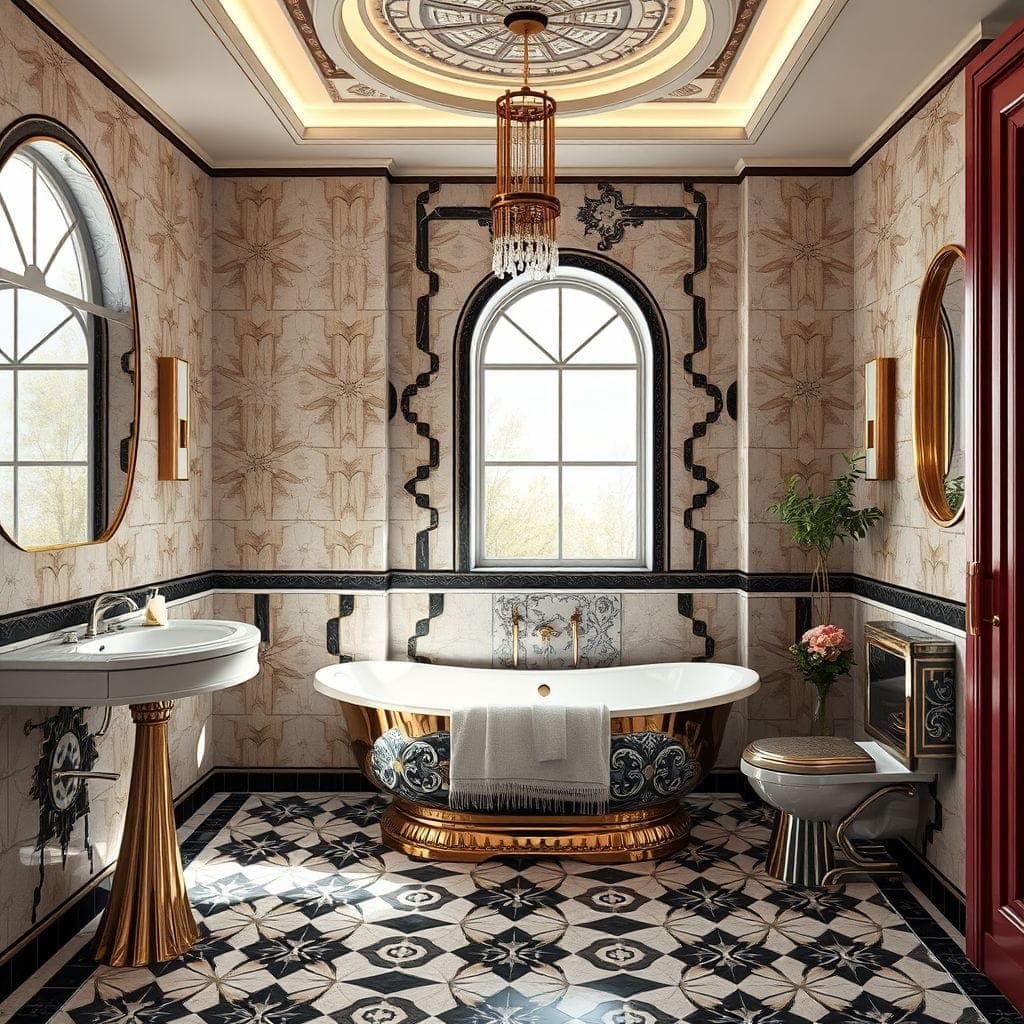 Art Deco Bathroom design example 3