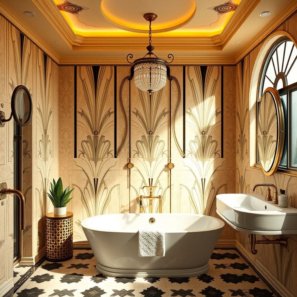 Art Deco Bathroom design example 4