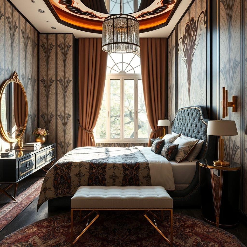 Art Deco Bedroom design example 1