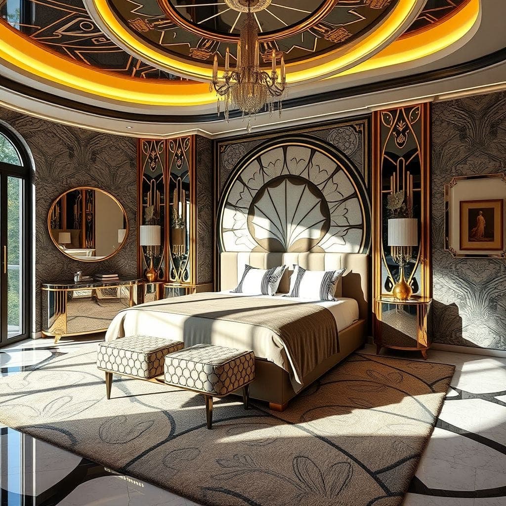 Art Deco Bedroom design example 3