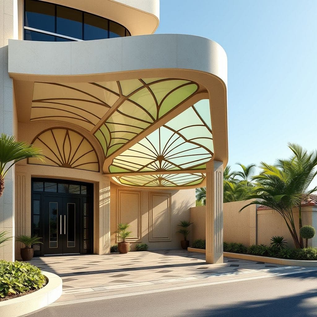 Art Deco Carport design example 1