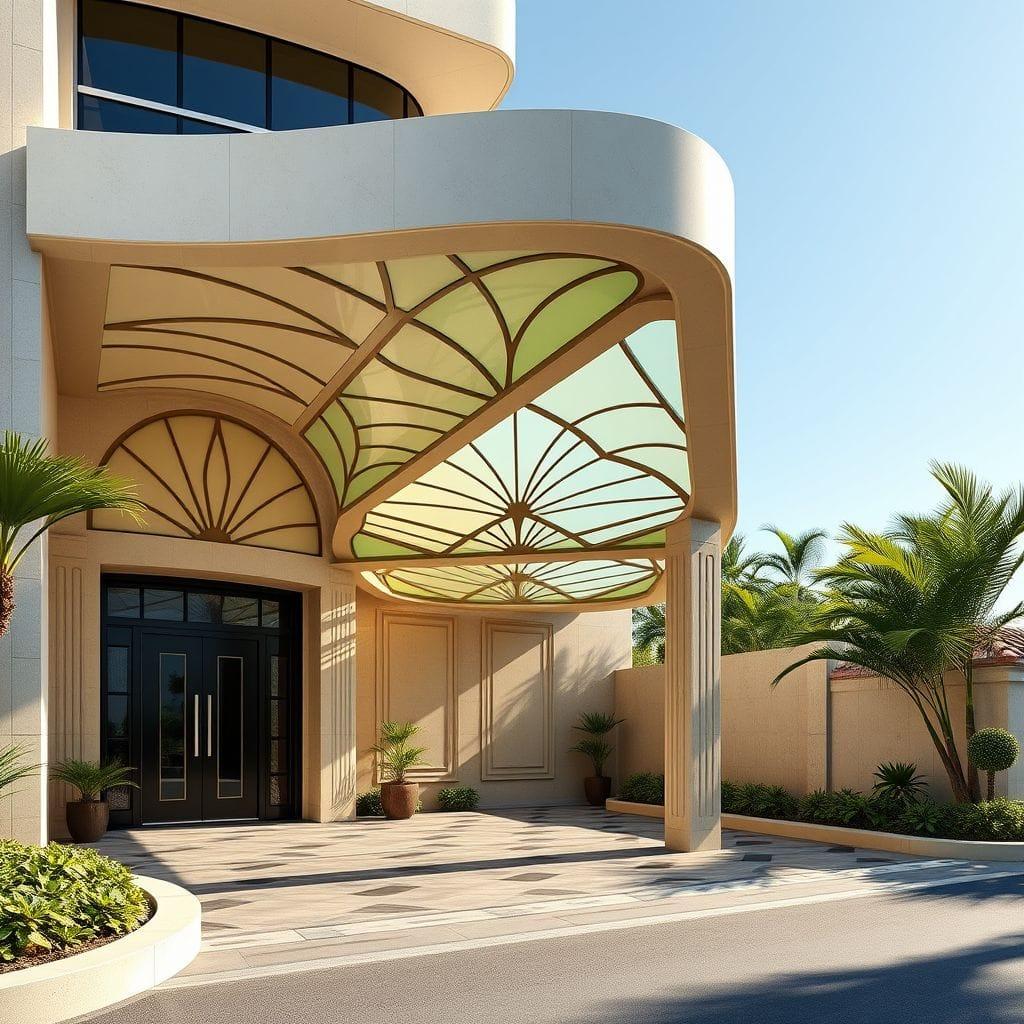 Art Deco Carport design example 1