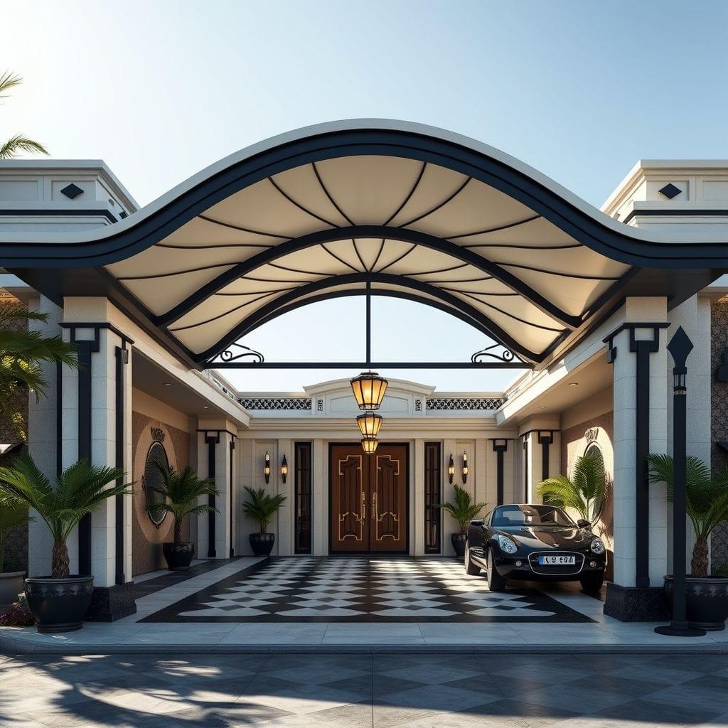 Art Deco Carport design example 2