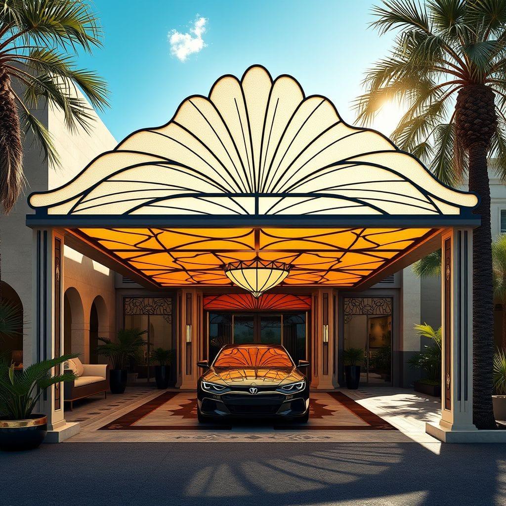 Art Deco Carport design example 3