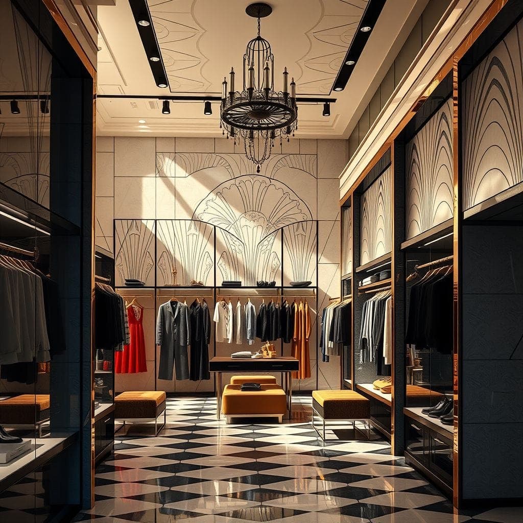 Art Deco Clothing Store design example 2