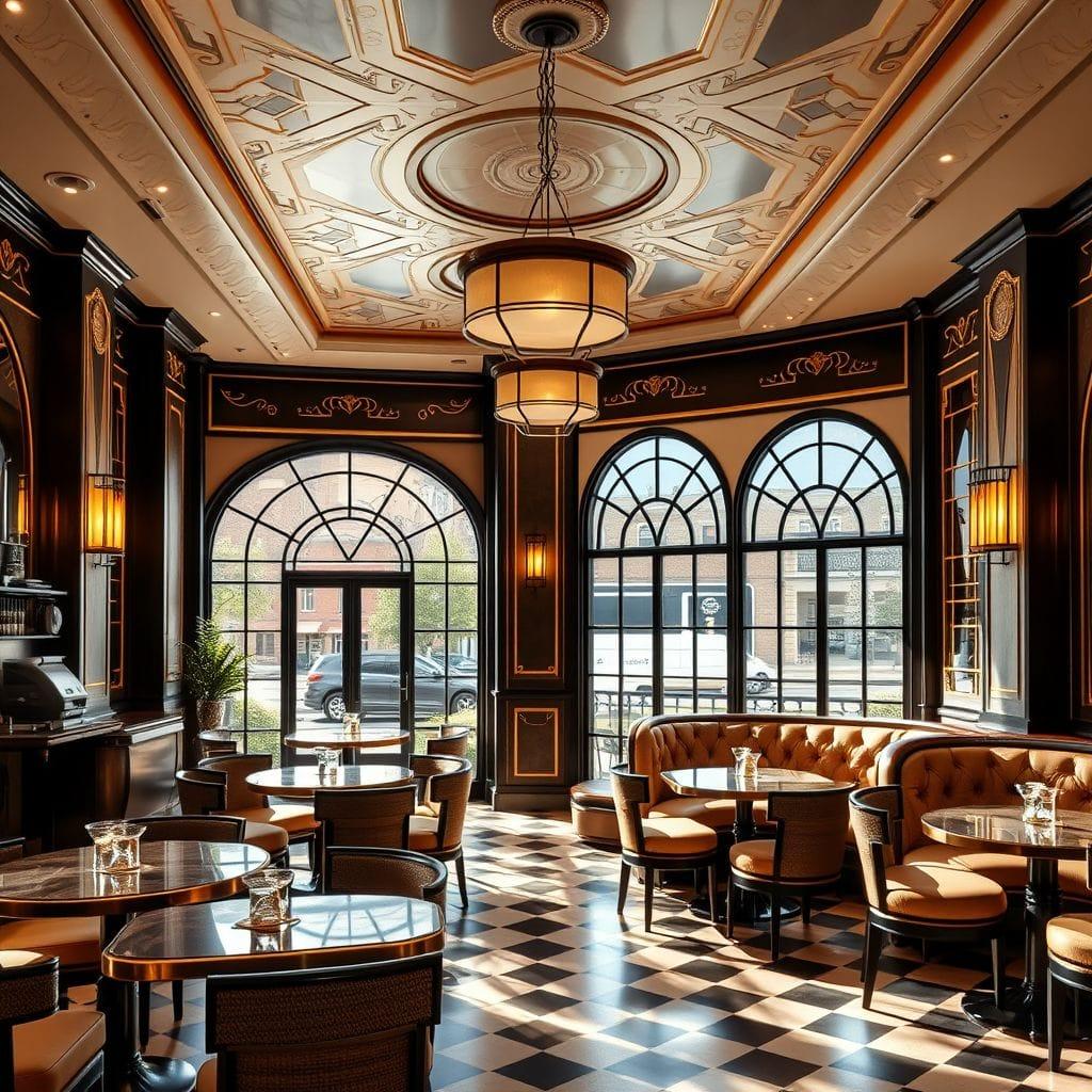 Art Deco Coffee Shop design example 2