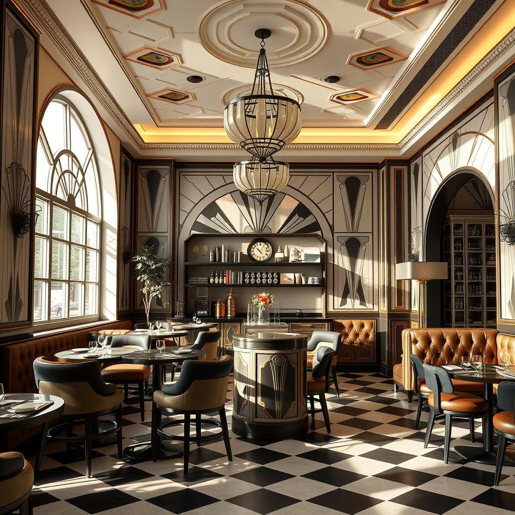 Art Deco Coffee Shop design example 3