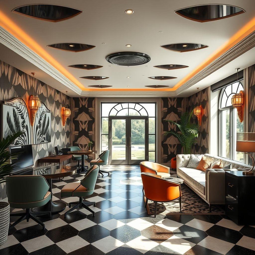 Art Deco Coworking Space design example 2