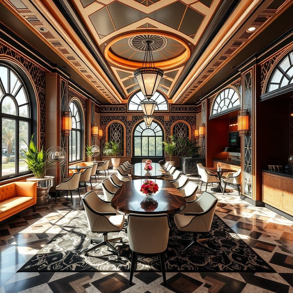 Art Deco Coworking Space design example 3