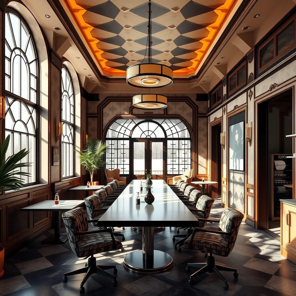 Art Deco Coworking Space design example 4