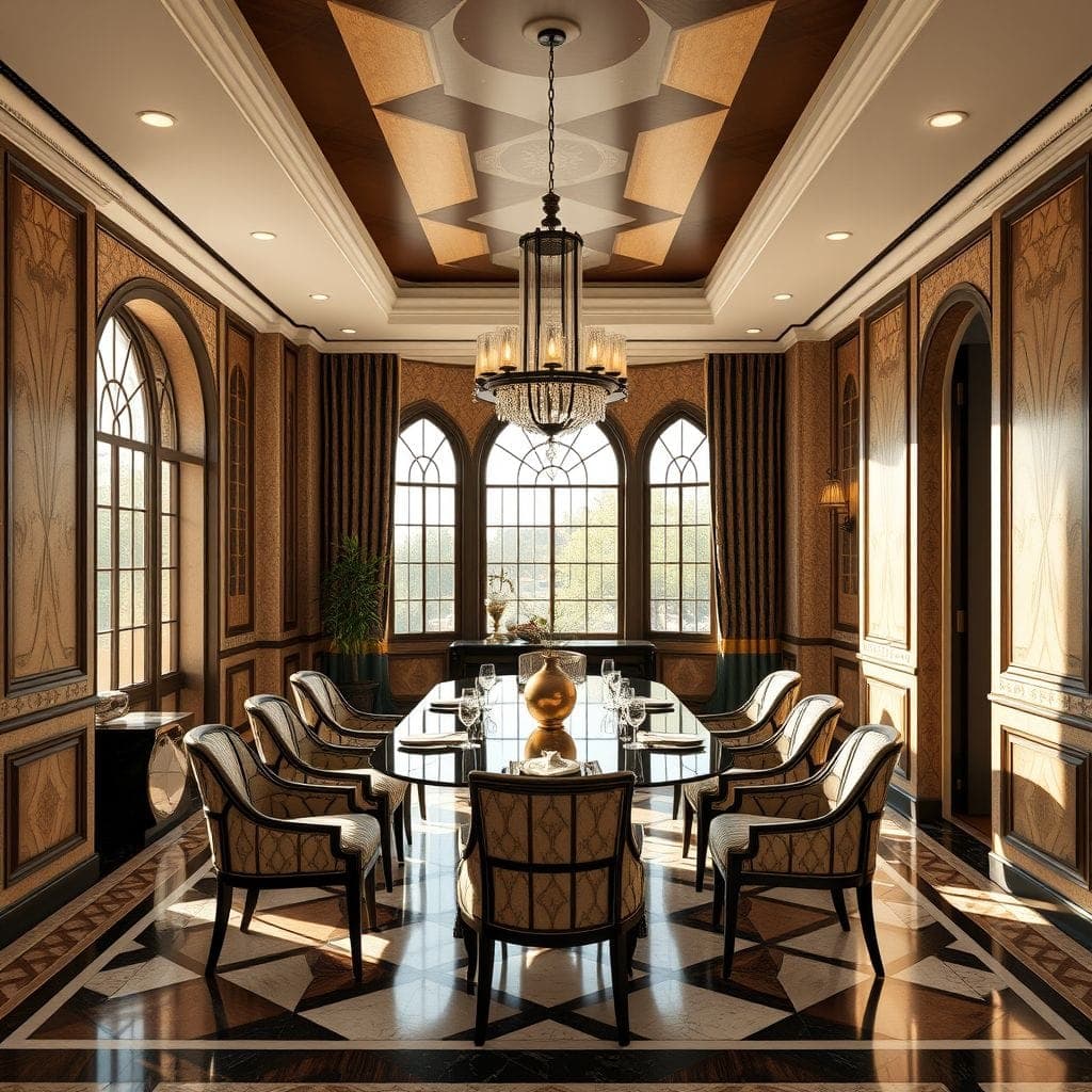Art Deco Dining Room design example 1