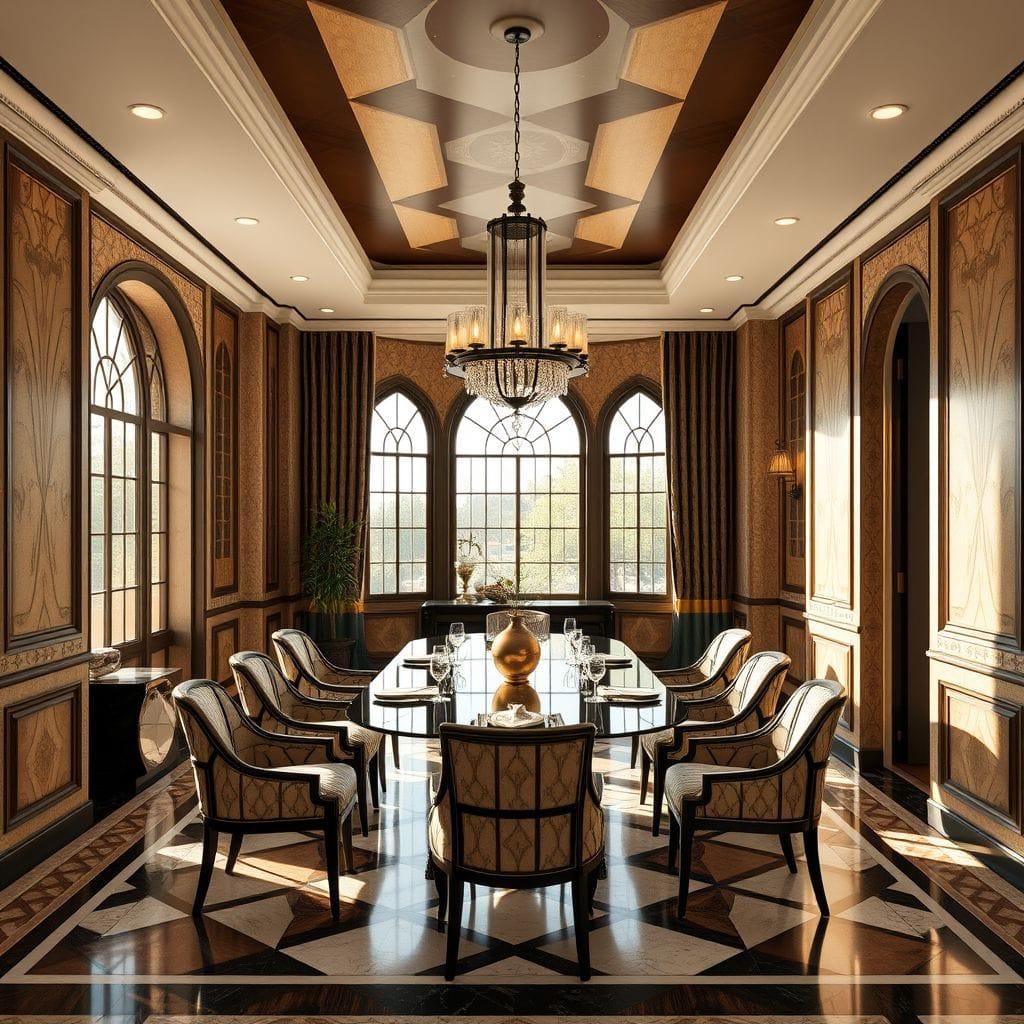 Art Deco Dining Room design example 1