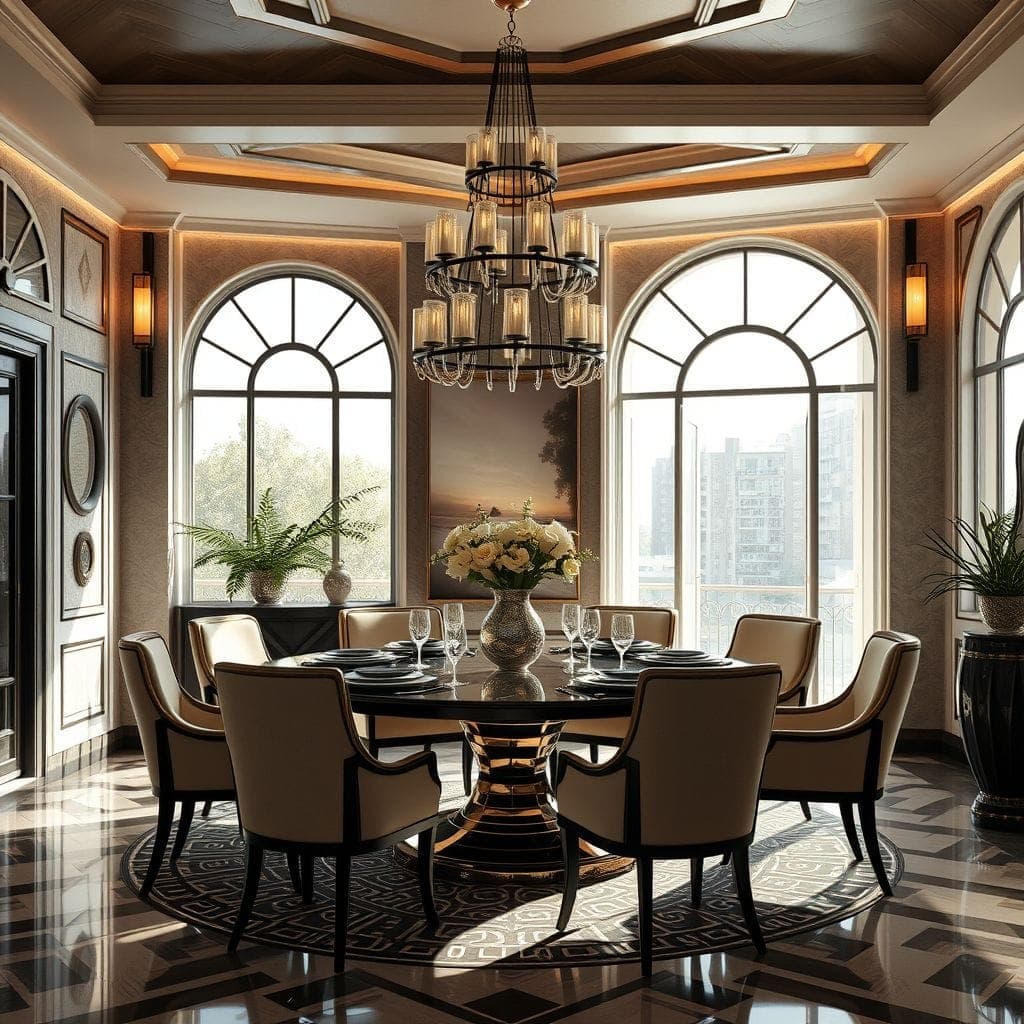 Art Deco Dining Room design example 3