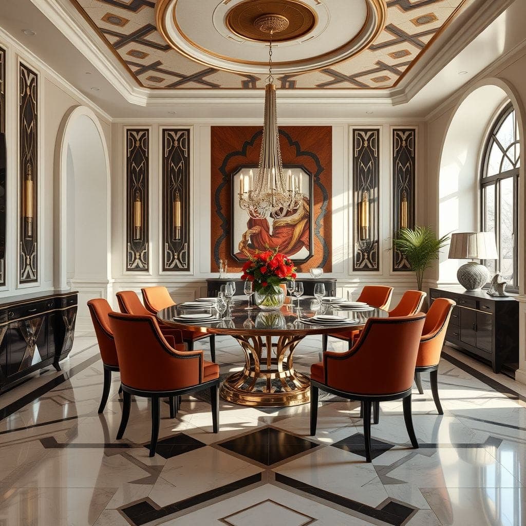 Art Deco Dining Room design example 4