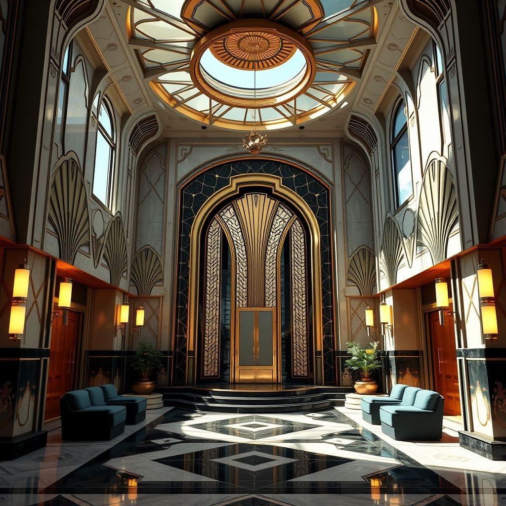 Art Deco Drop Zone design example 2