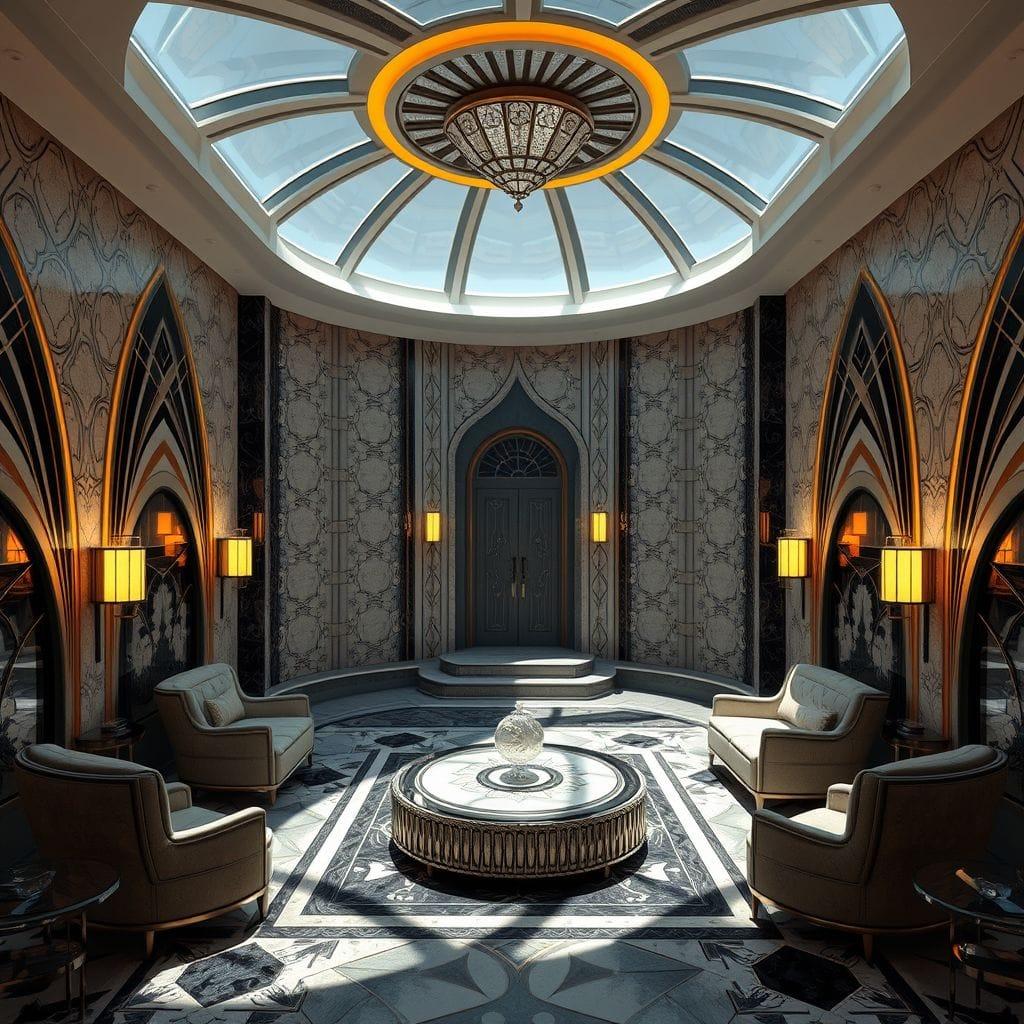 Art Deco Drop Zone design example 3