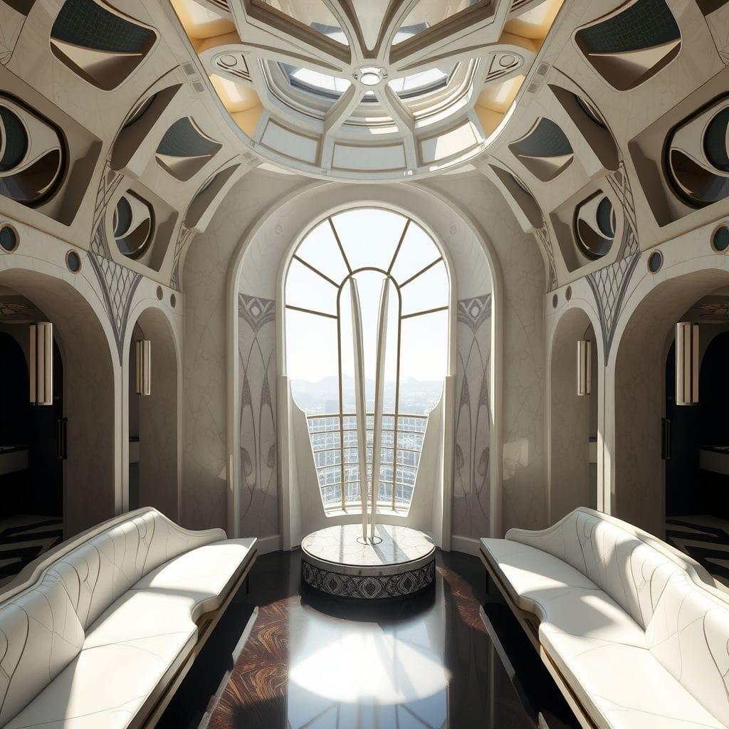 Art Deco Drop Zone design example 4