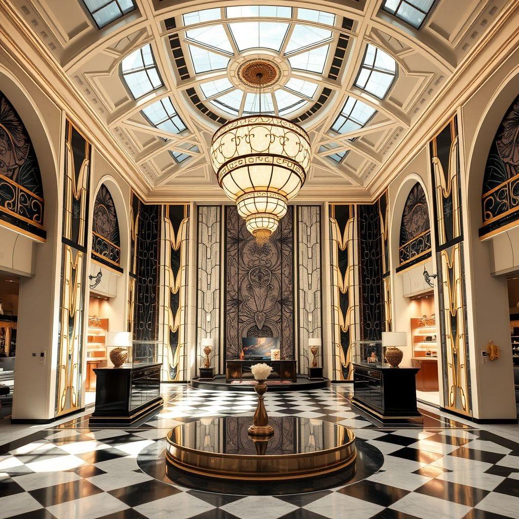 Art Deco Exhibition Space design example 1