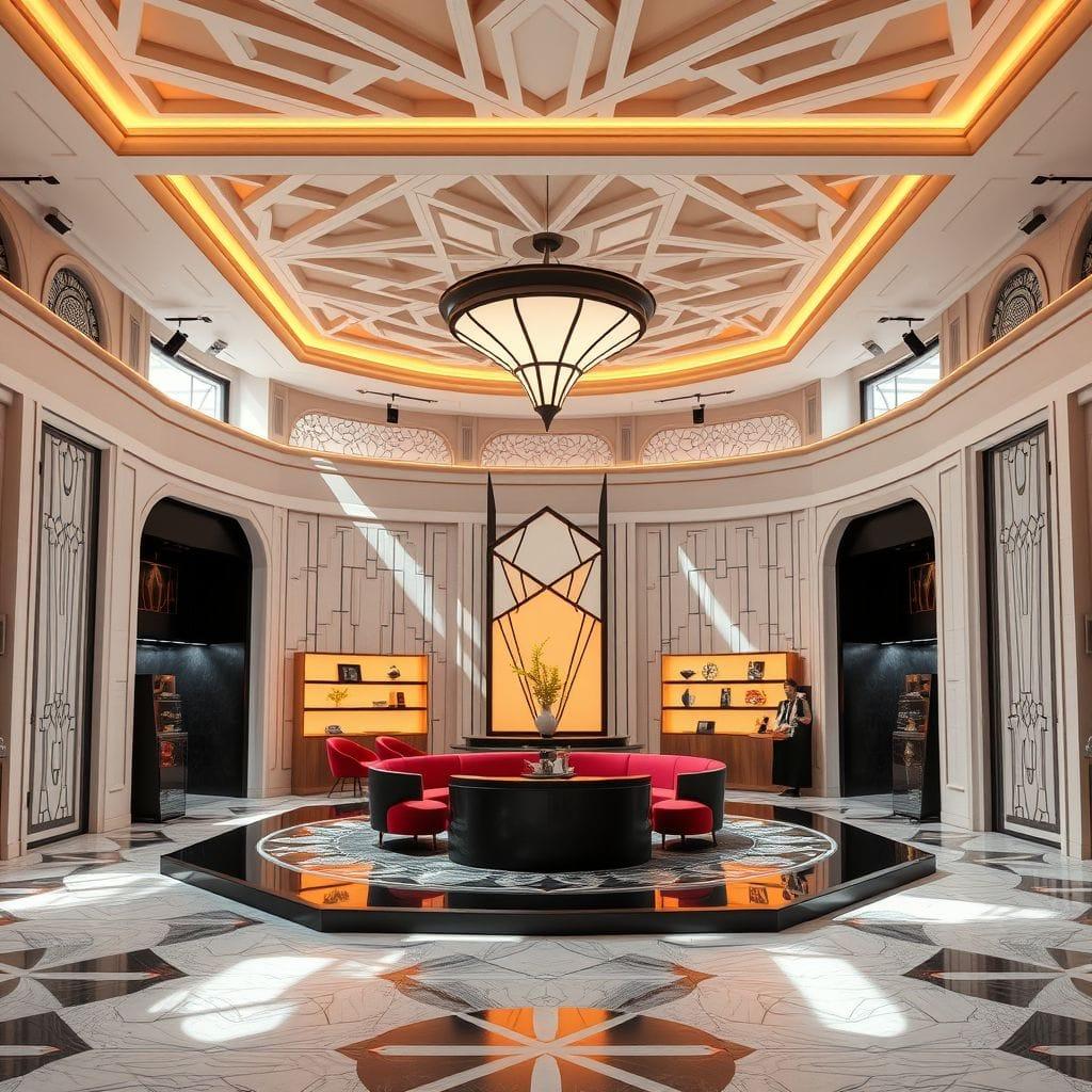 Art Deco Exhibition Space design example 3