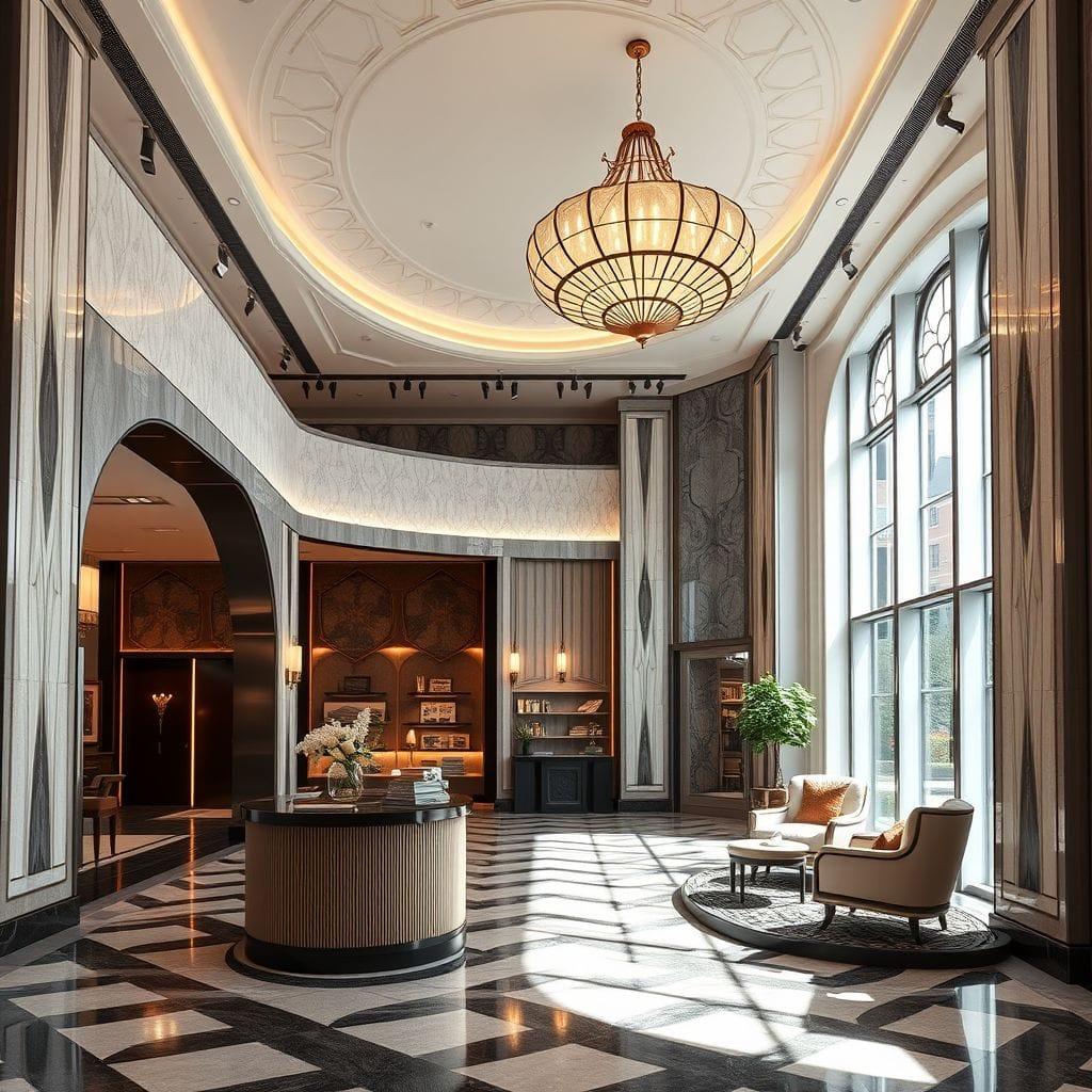 Art Deco Exhibition Space design example 4