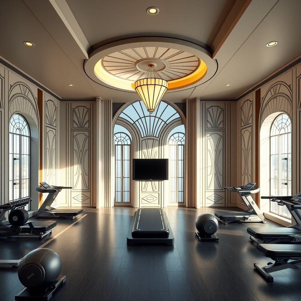 Art Deco Gym design example 1