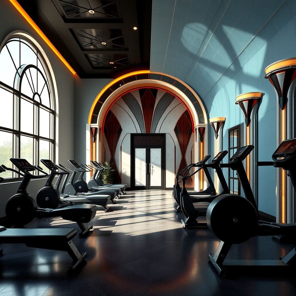 Art Deco Gym design example 4