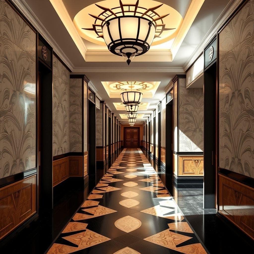 Art Deco Hallway design example 1