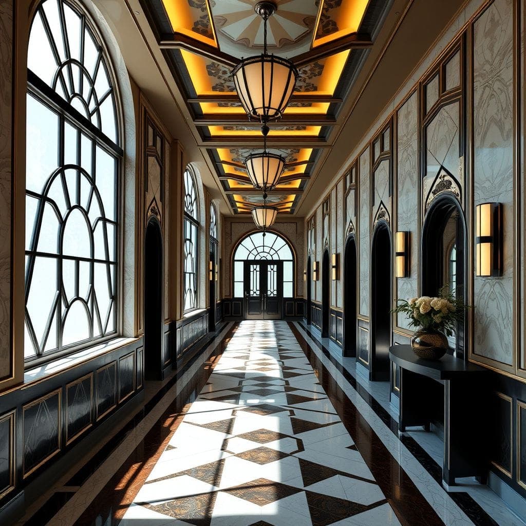 Art Deco Hallway design example 2