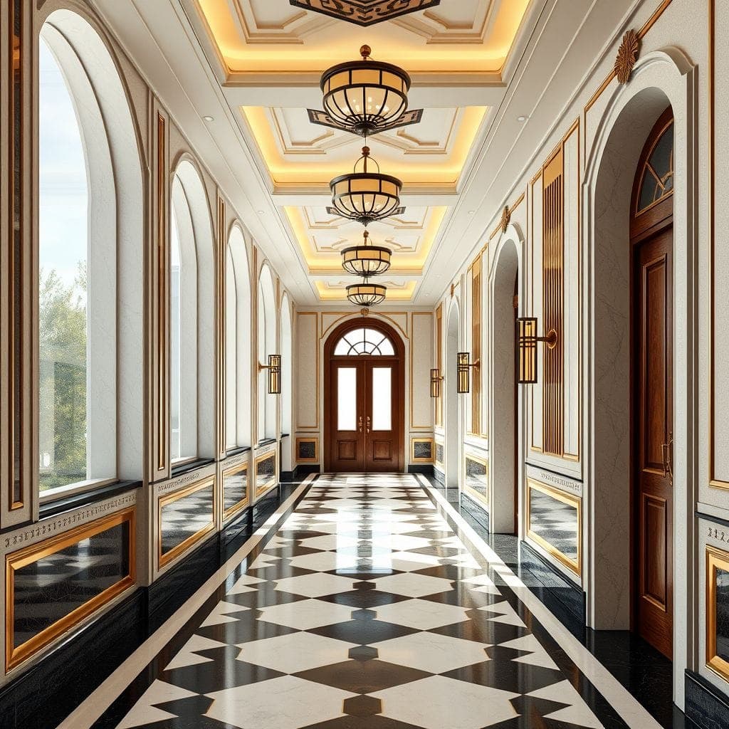 Art Deco Hallway design example 3