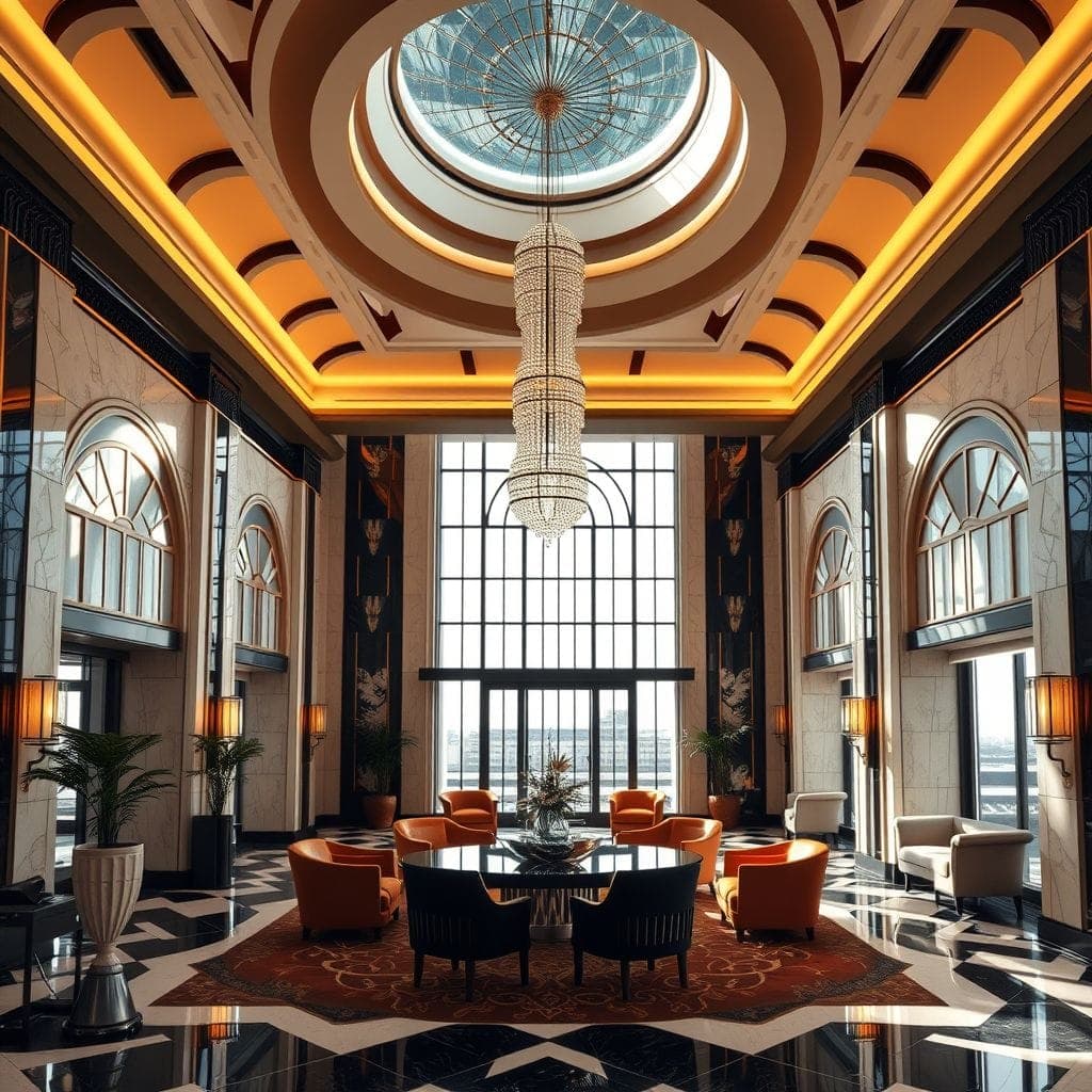 Art Deco Hotel Lobby design example 4