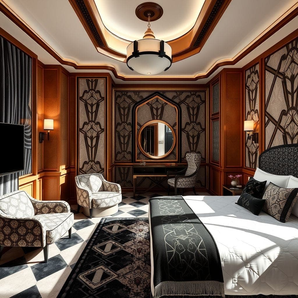 Art Deco Hotel Room design example 2