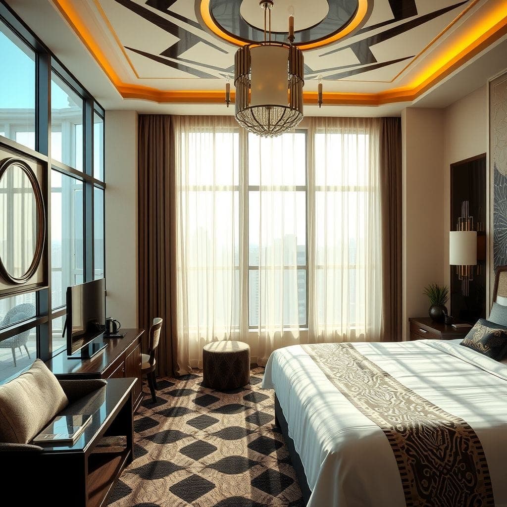 Art Deco Hotel Room design example 4