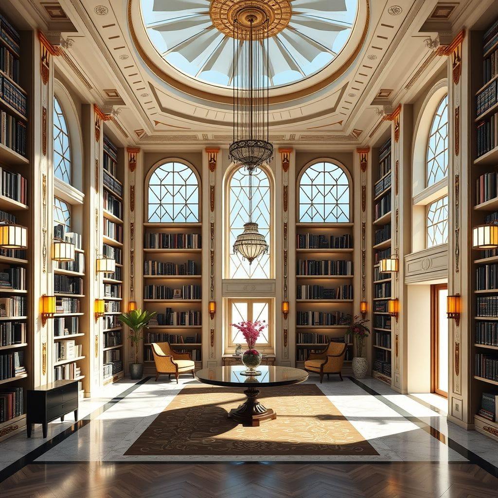 Art Deco Library design example 2