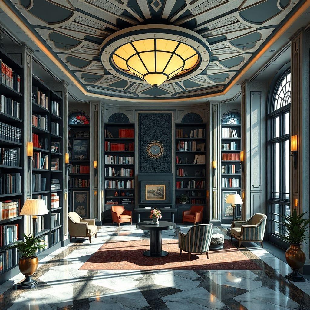 Art Deco Library design example 3