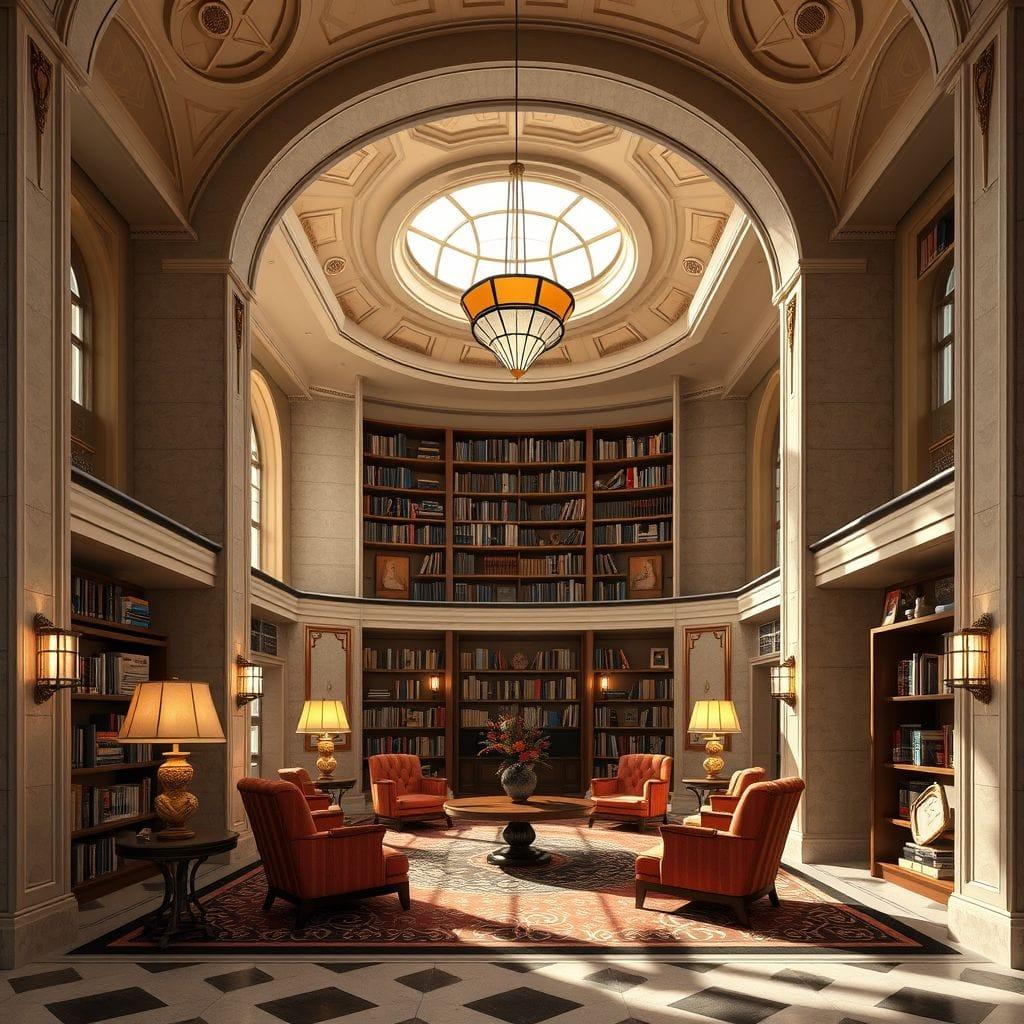 Art Deco Library design example 4