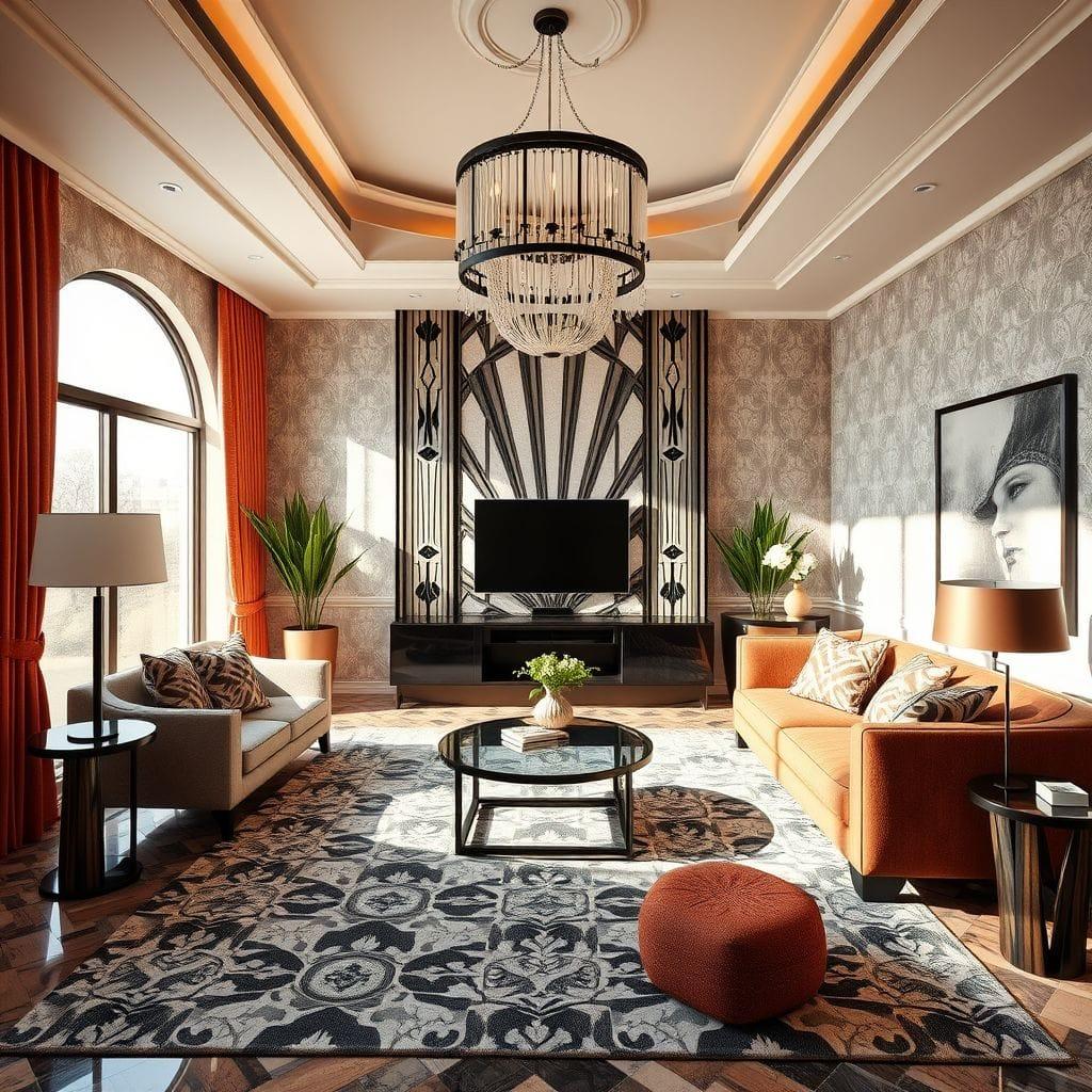 Art Deco Living Room design example 2