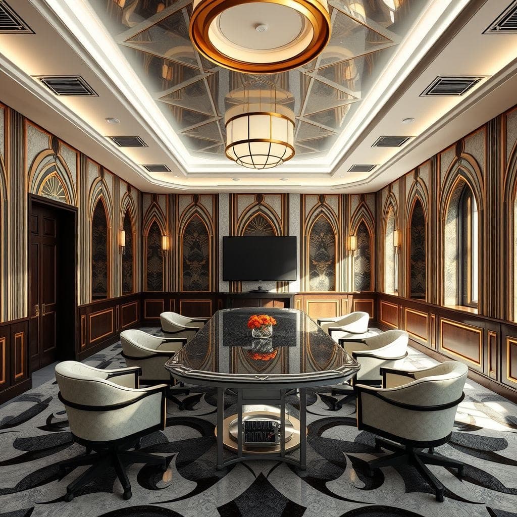 Art Deco Meeting Room design example 1