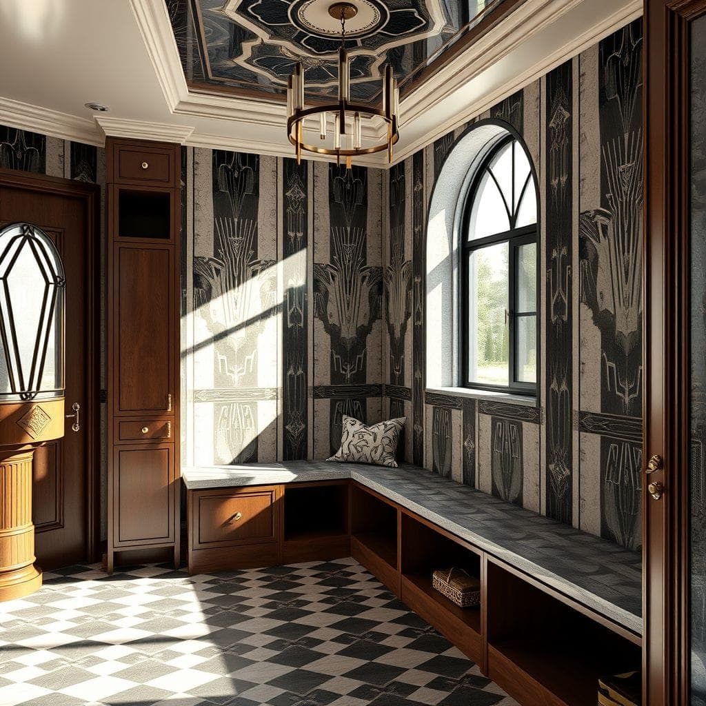 Art Deco Mudroom design example 3
