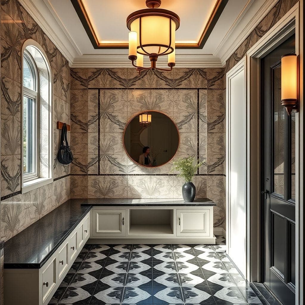 Art Deco Mudroom design example 4
