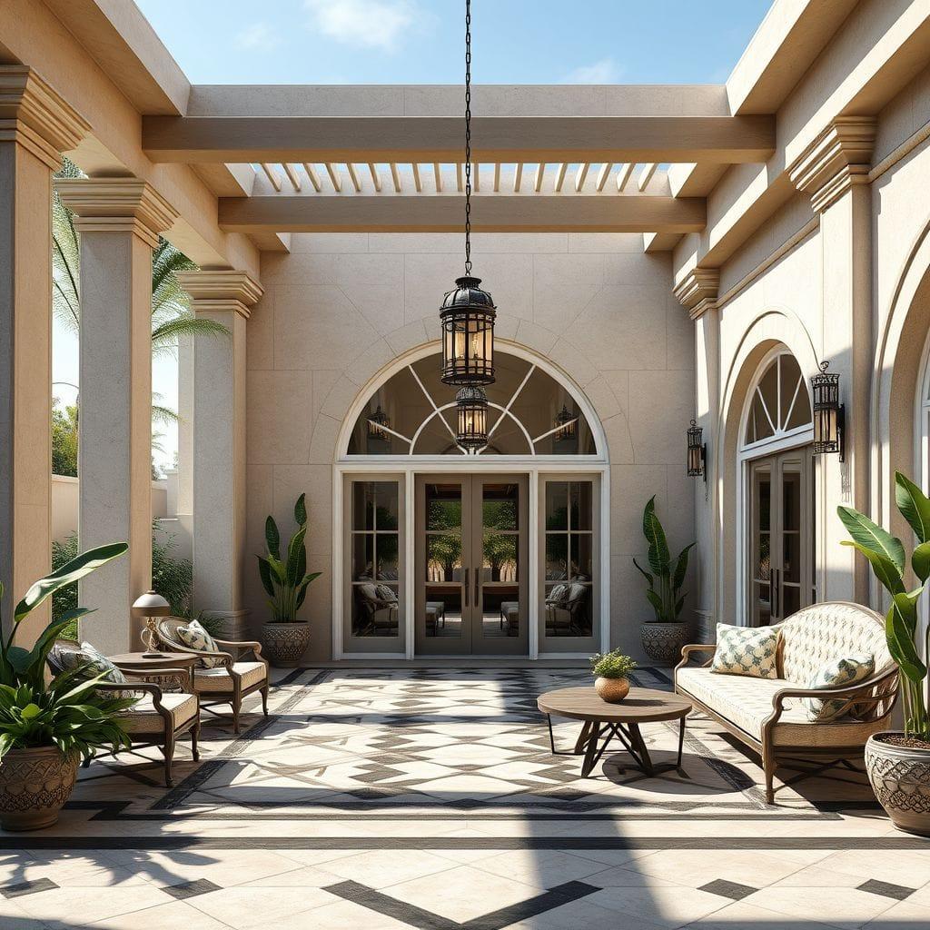 Art Deco Outdoor Patio design example 1