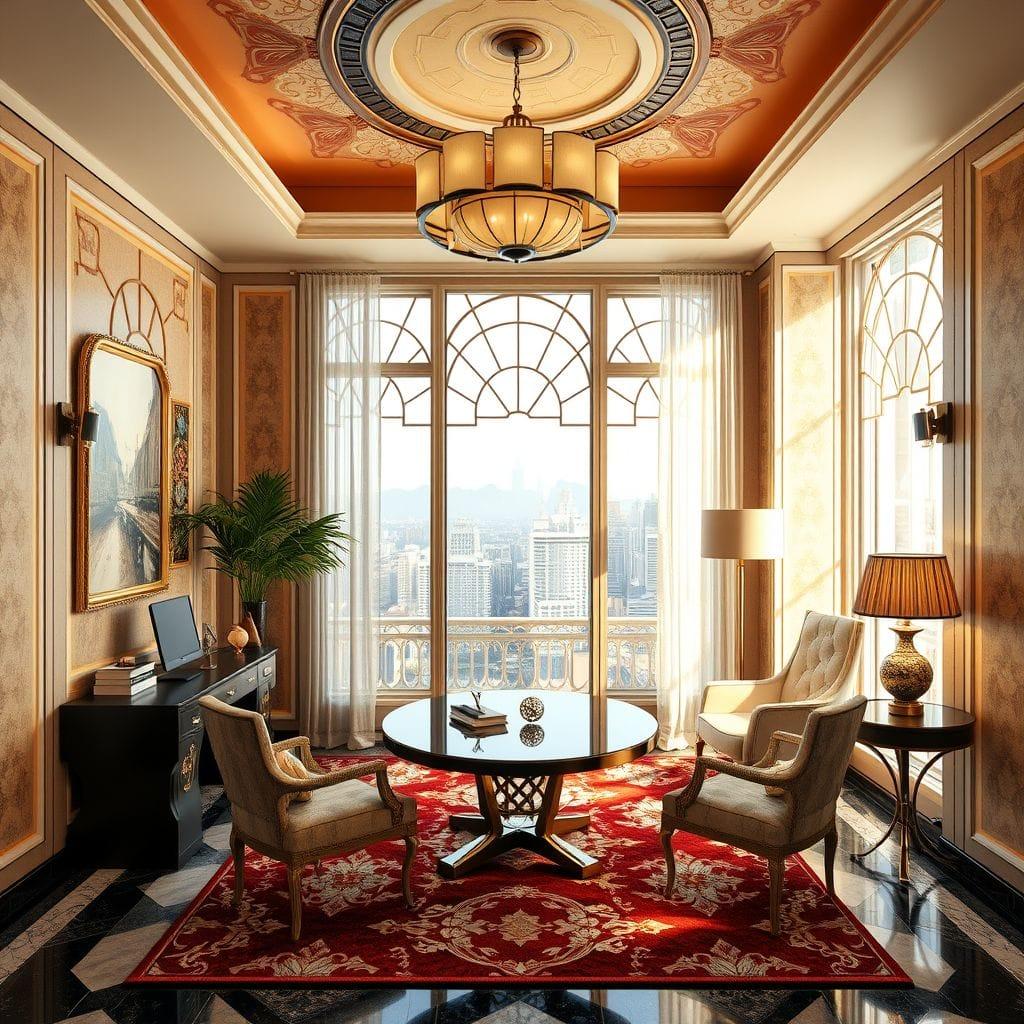 Art Deco Study Room design example 1